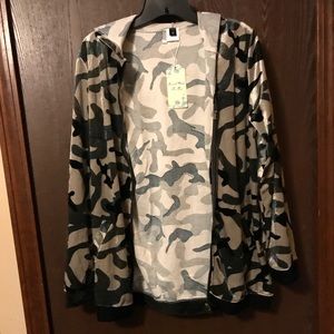 Velvet camo hoodie